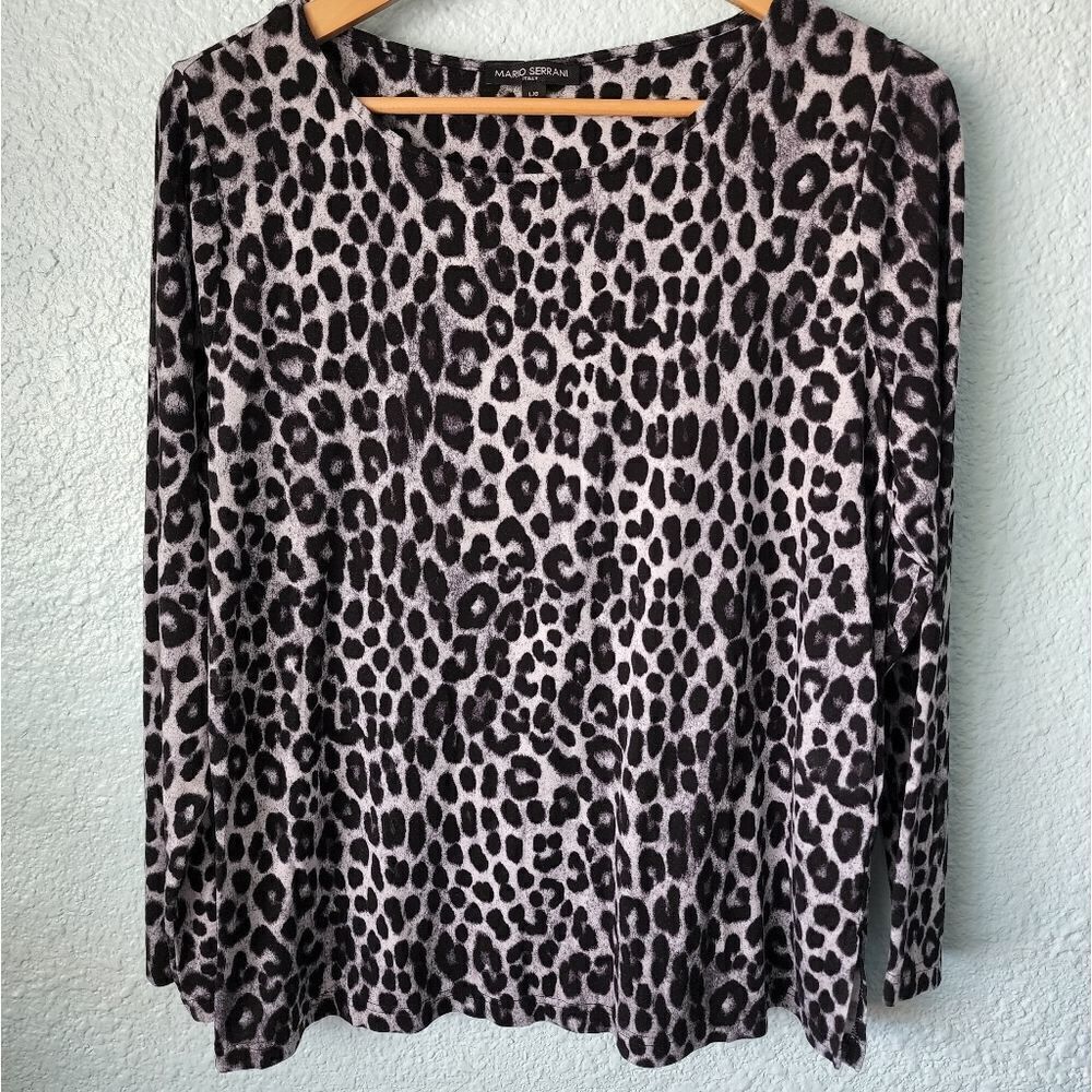 Mario serrani animal print top Blouse